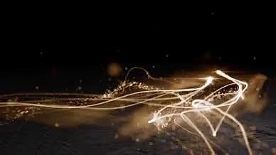 唯美梦幻金色粒子碰撞爆炸震撼年会开场展示视频的预览图